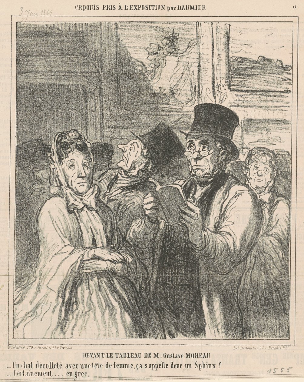 Em frente ao quadro de M. G. Moreau de Honoré Daumier