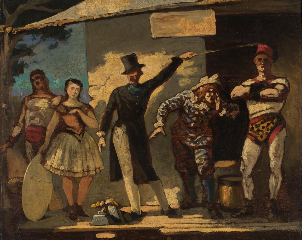 Os malabaristas de Honoré Daumier