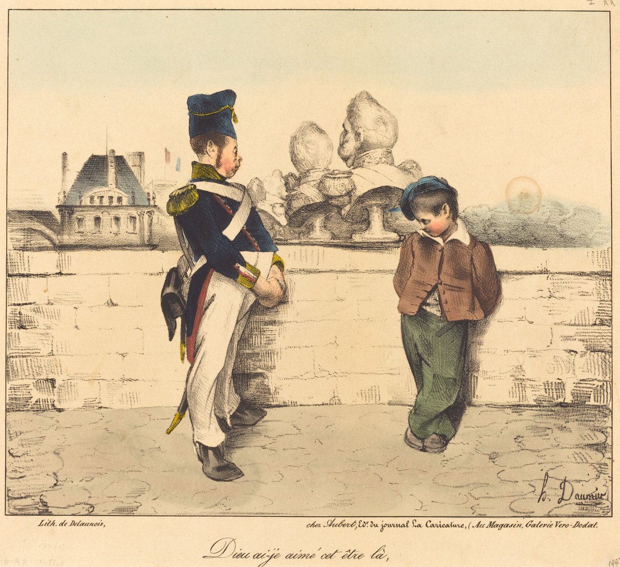 Deus eu amo esse ser de Honoré Daumier