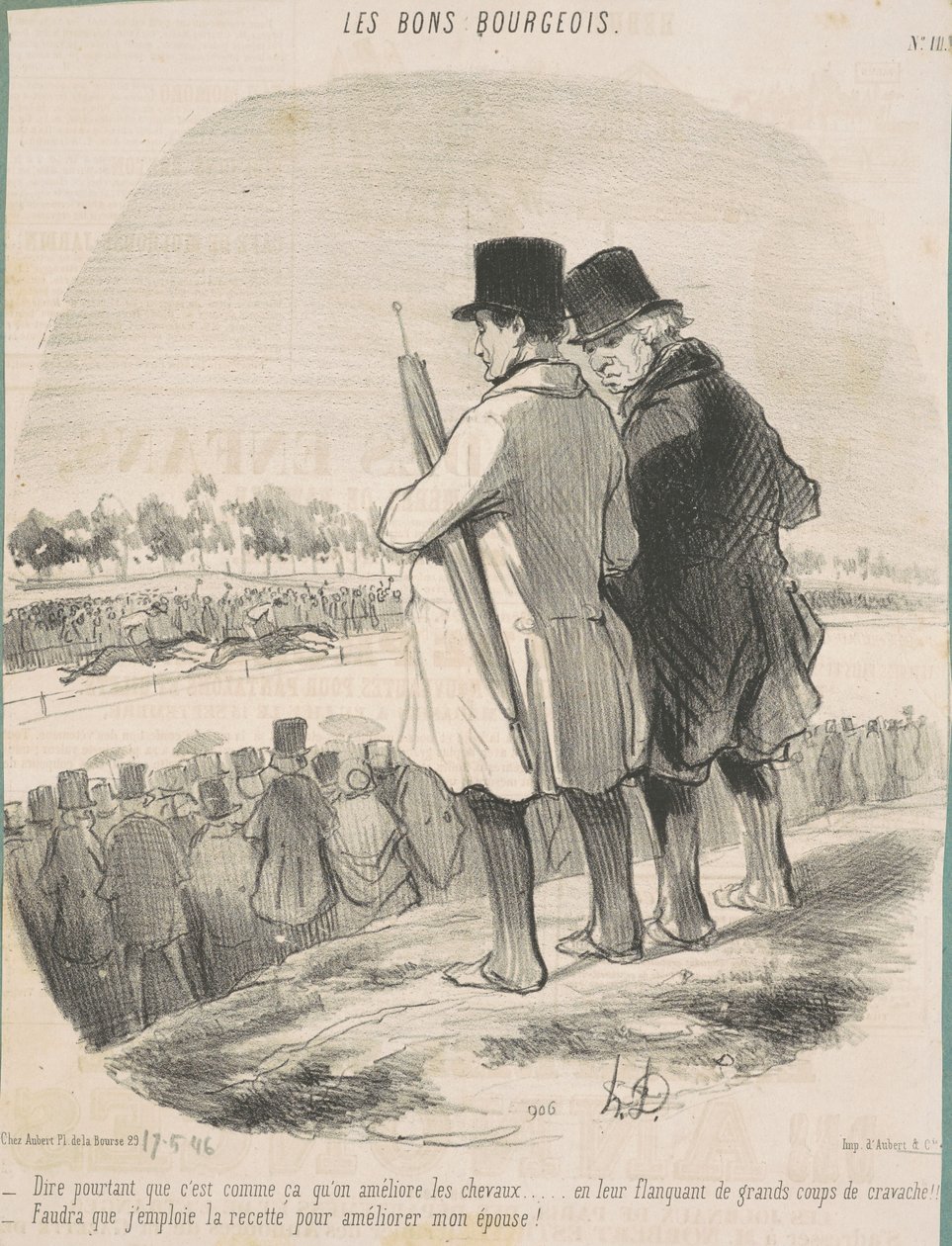 Para dizer... é assim que você melhora os cavalos... de Honoré Daumier