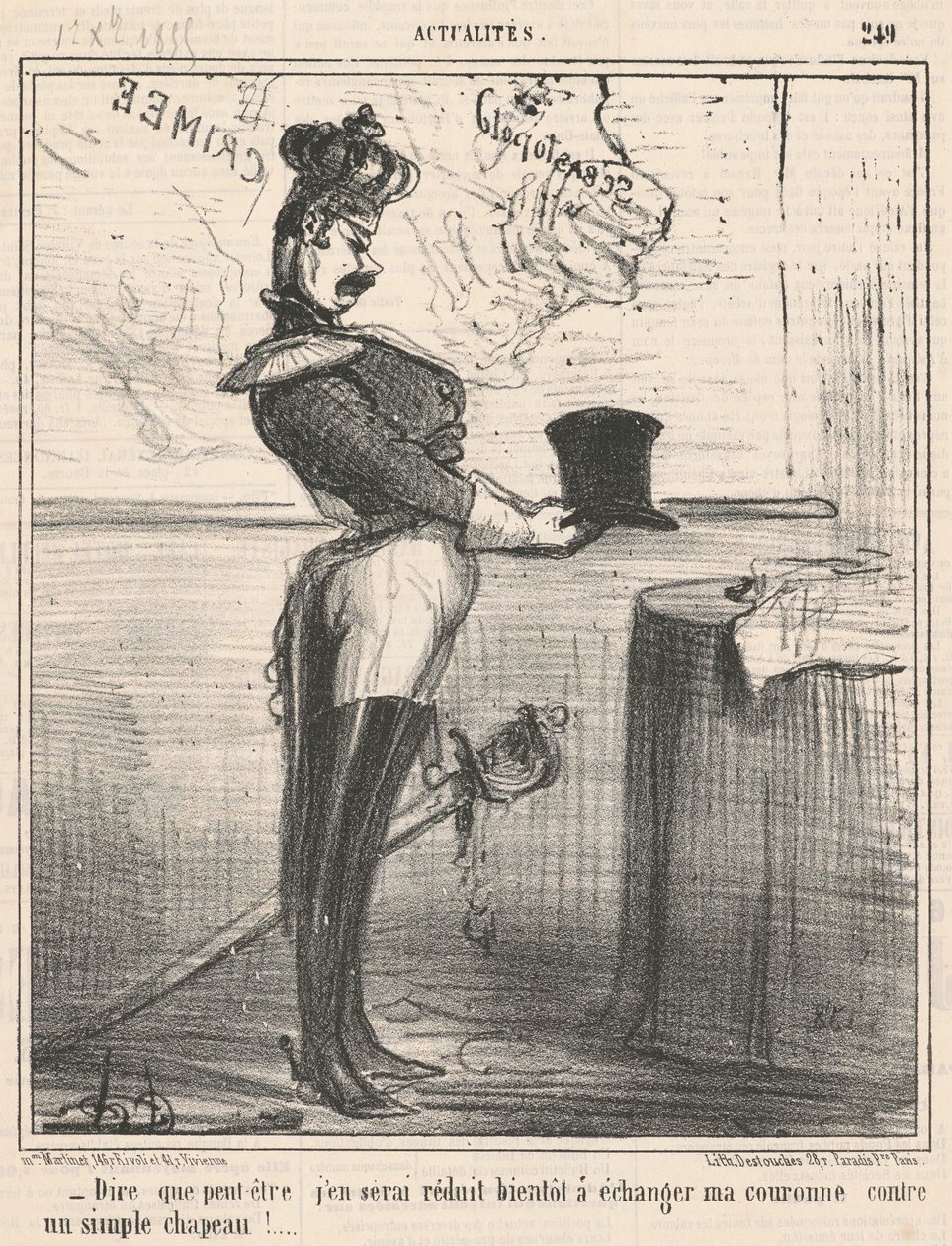 Dizer que talvez eu me reduza a isso... de Honoré Daumier