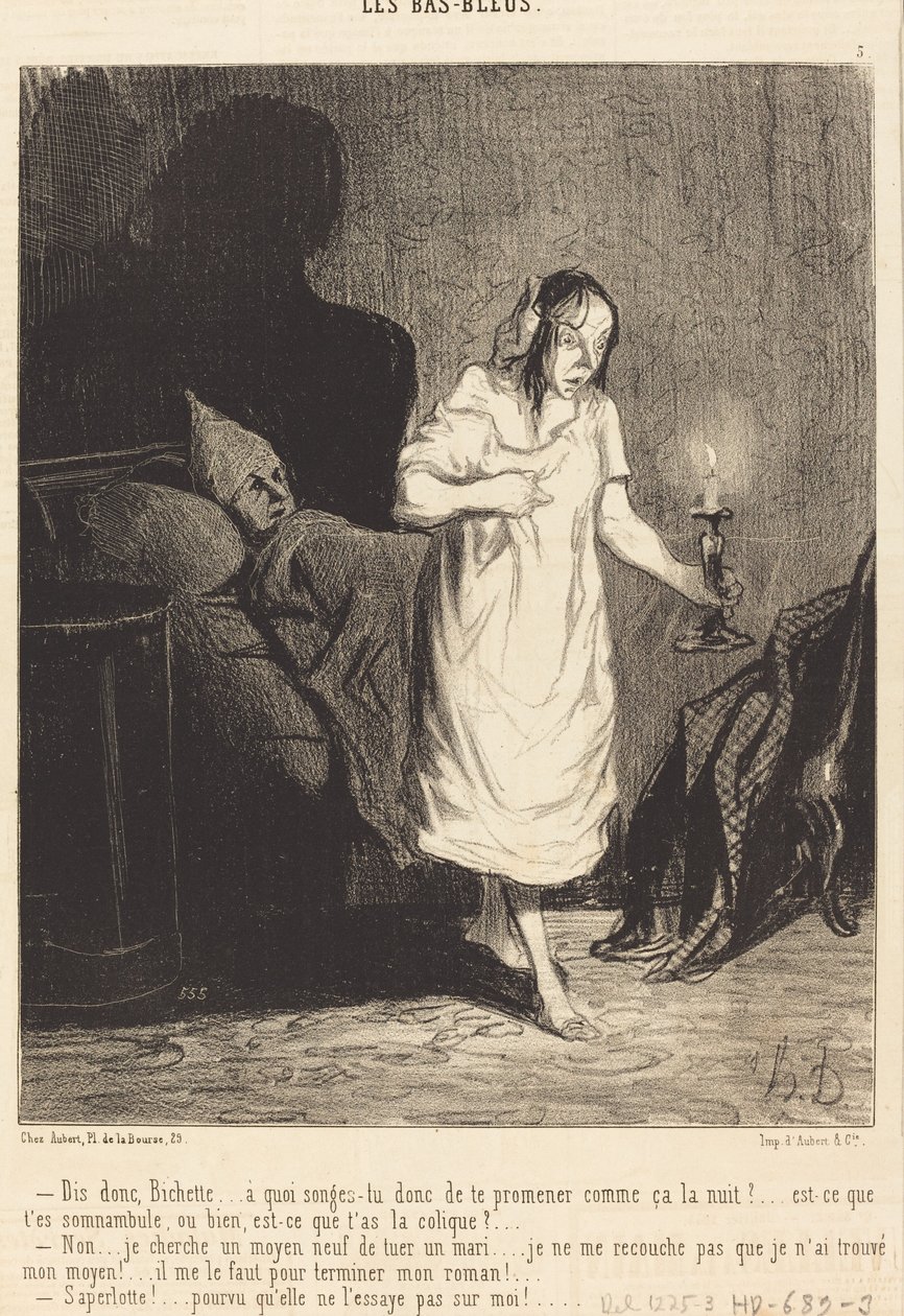 Diga, Bichette... o que você está pensando... de Honoré Daumier