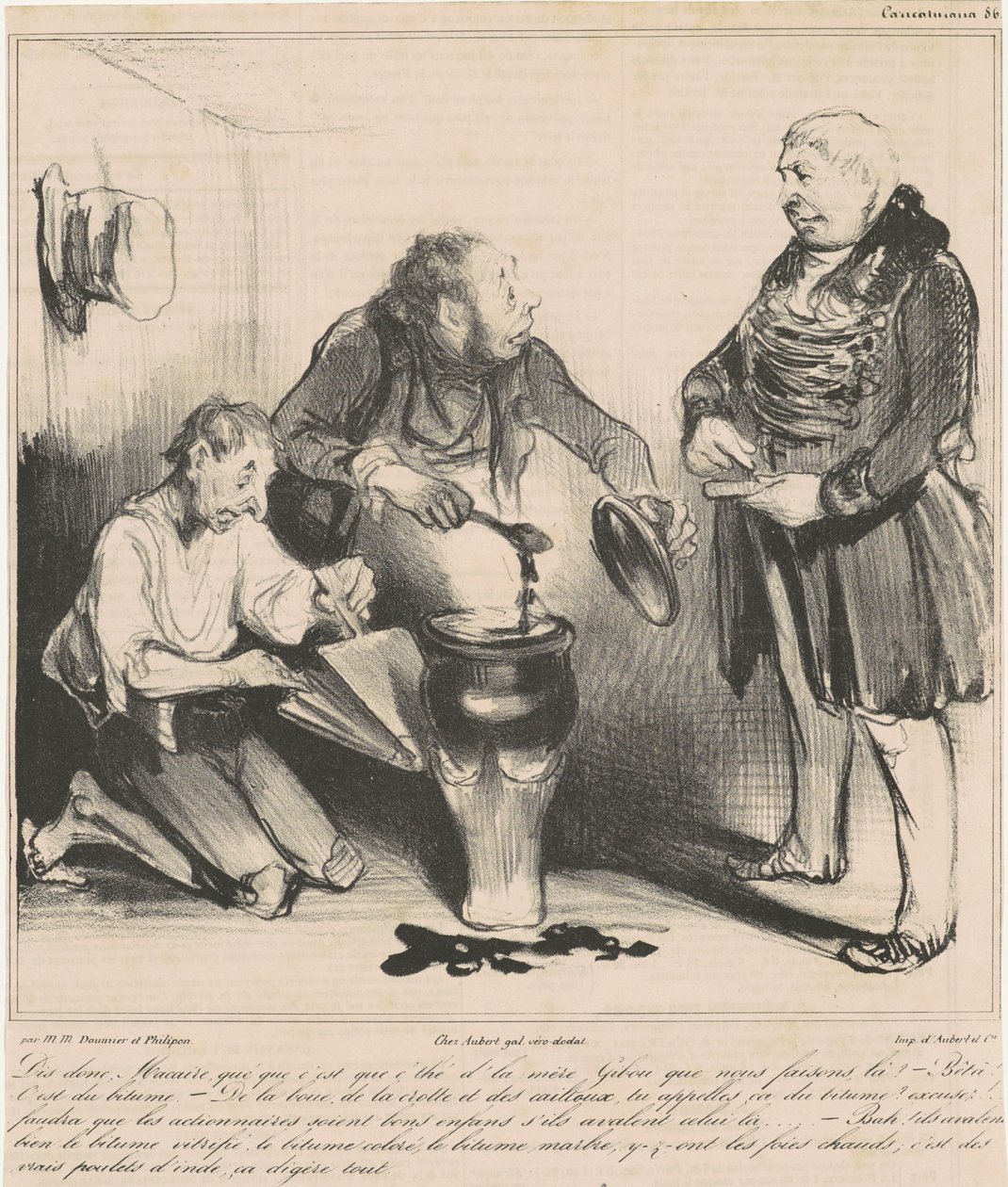 Diga-me, Macaire, que chá é esse... de Honoré Daumier