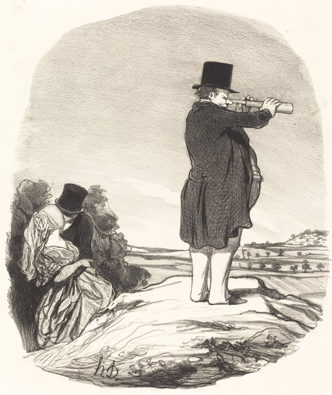 Diga minha esposa... eu não vejo nada! de Honoré Daumier