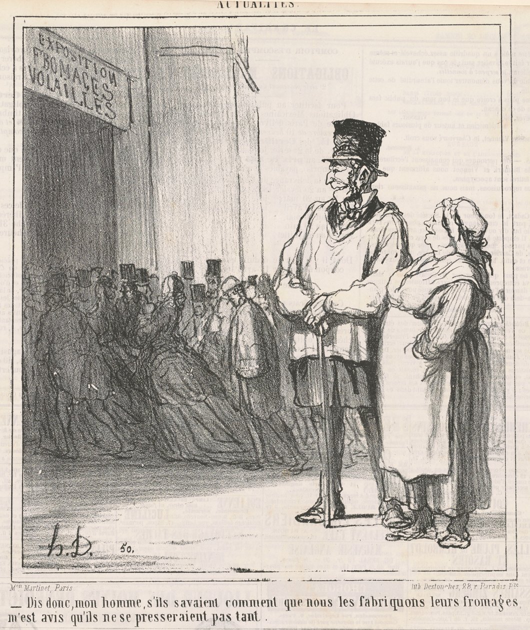 Diga, meu homem, se eles soubessem... de Honoré Daumier