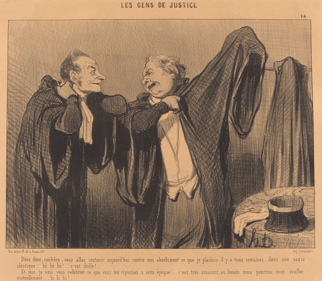 Dites donc, confrère, vous allez soutenir... de Honoré Daumier