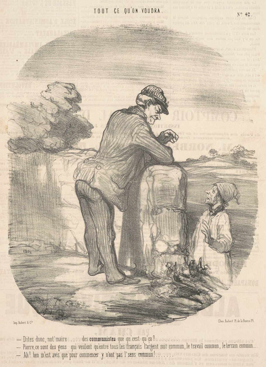 Diga-me, não prefeito... Comunistas, o que é isso? de Honoré Daumier
