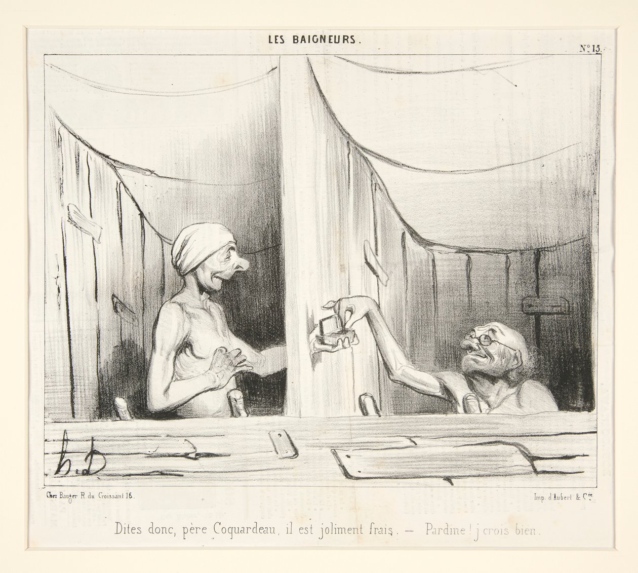 Diga, padre Coquardeau, é bem fresco de Honoré Daumier