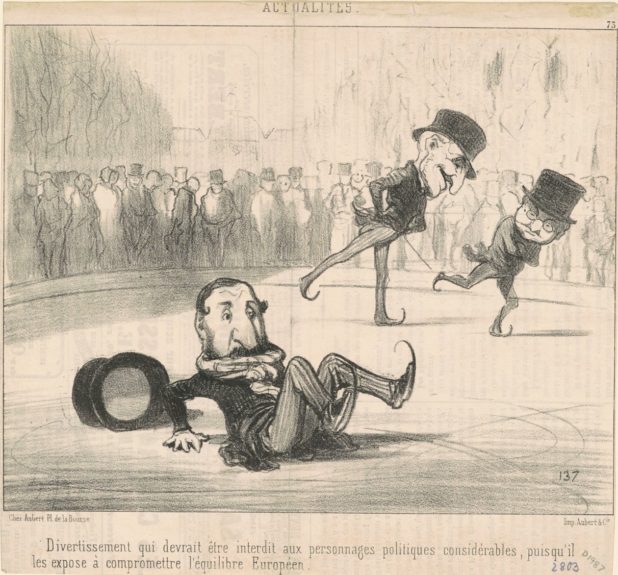 Entretenimento que deveria ser proibido... de Honoré Daumier