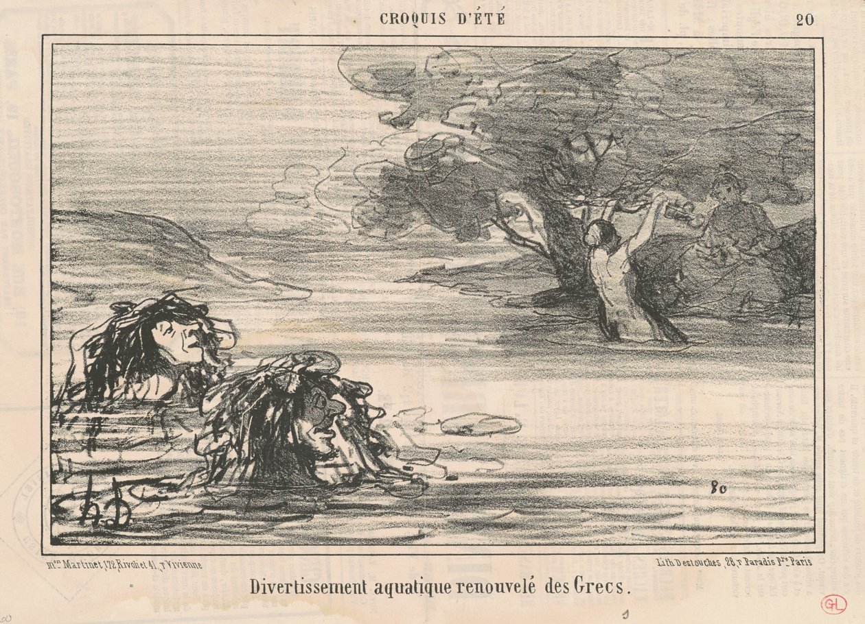 Entretenimento ... renovado dos gregos de Honoré Daumier