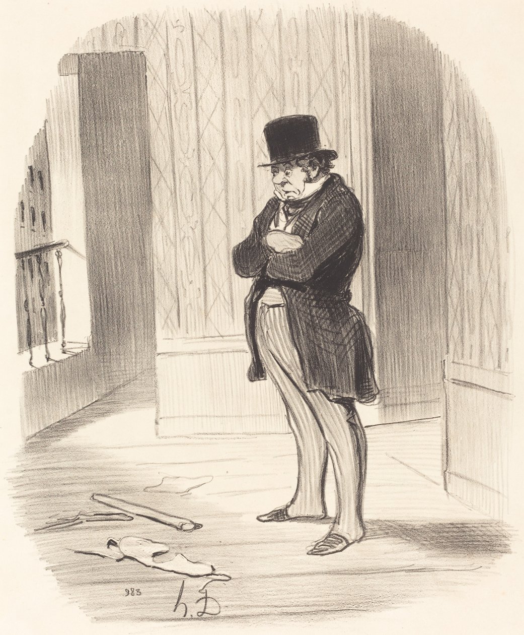 Mudou-se!... de Honoré Daumier