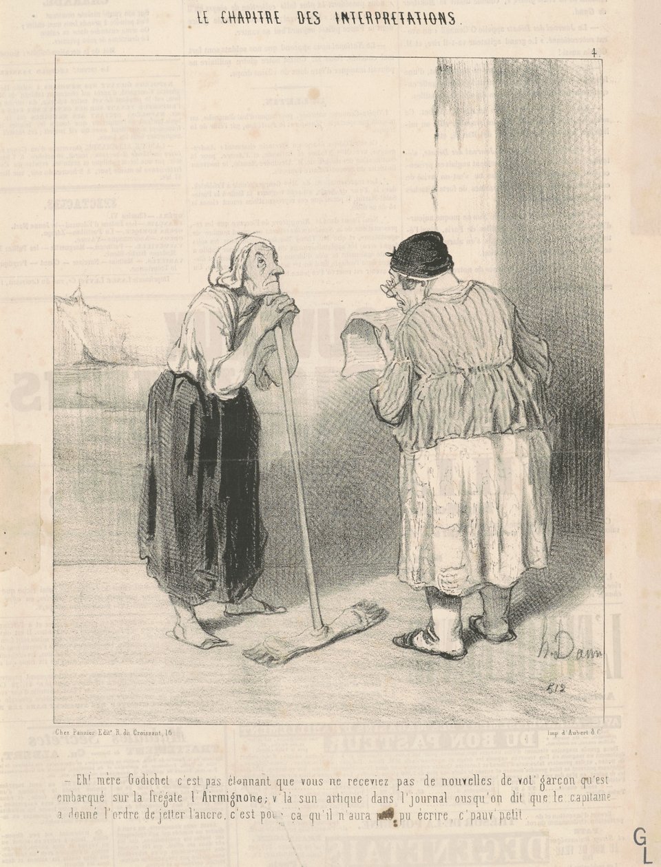 Ei! Madre Godichet não é surpreendente... de Honoré Daumier