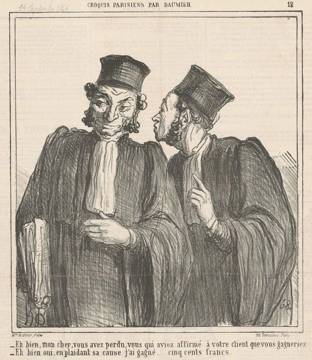 Bem, minha querida, você perdeu... de Honoré Daumier