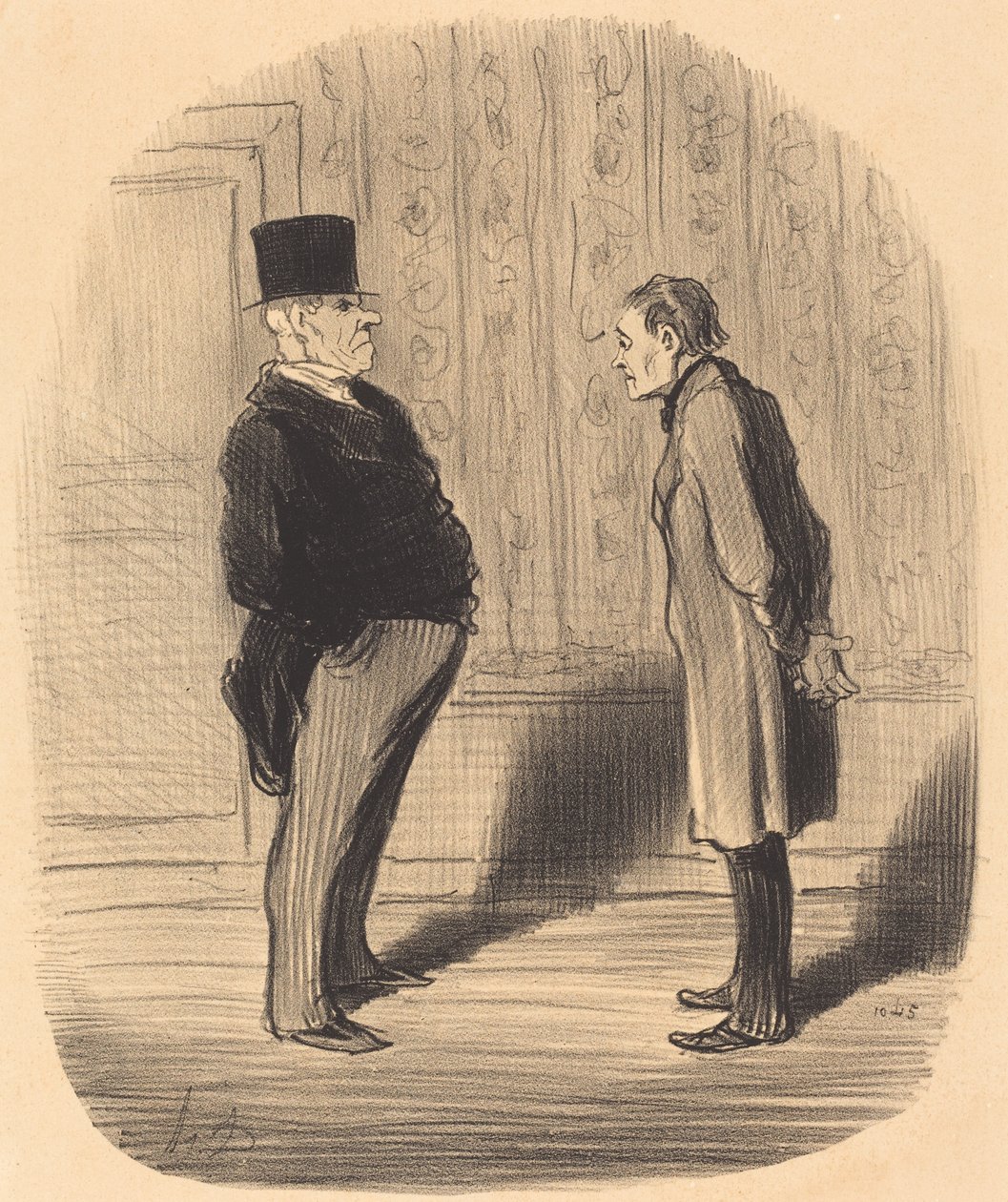 Eh! bien monsieur et mes trois termes... de Honoré Daumier