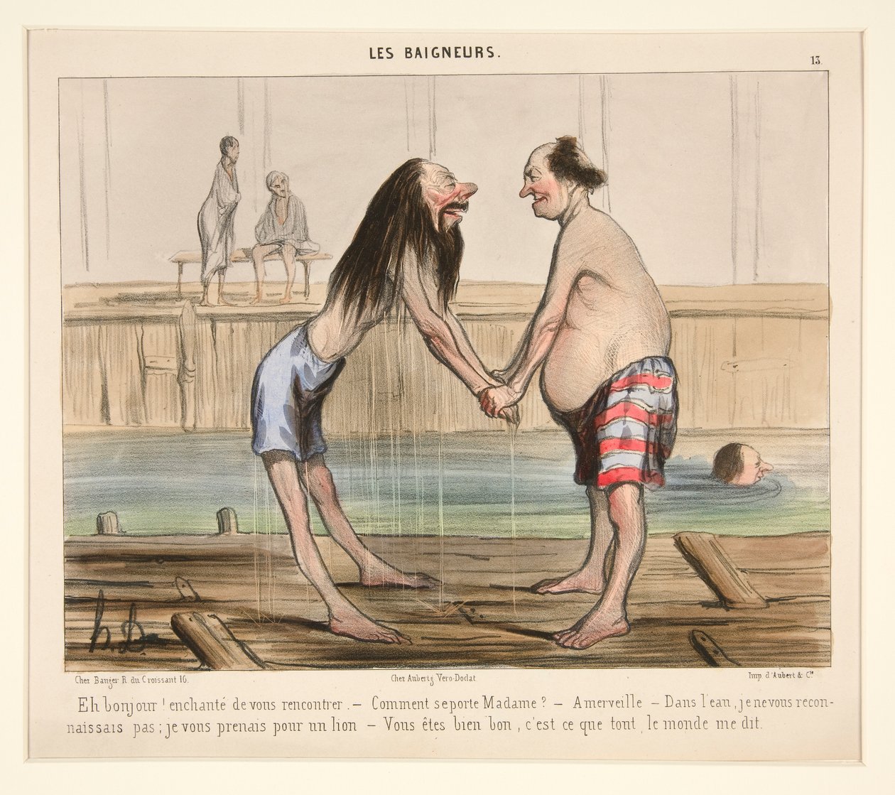 Oi Ola! prazer em conhecê-la de Honoré Daumier