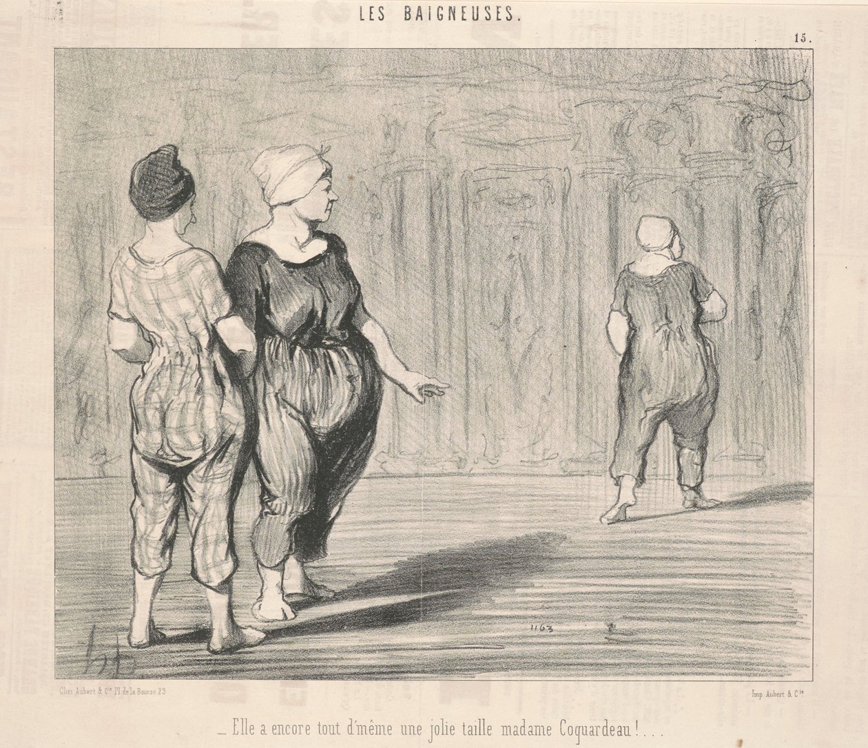 Ela ainda tem... uma linda cintura de Madame Coquardeau! de Honoré Daumier