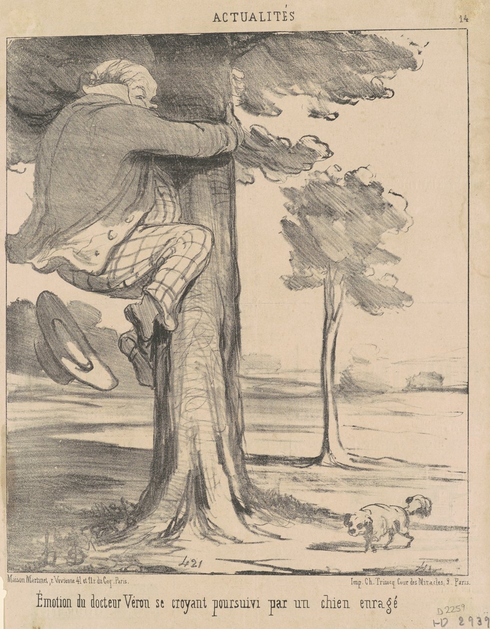 Emoção do Doutor Véron... de Honoré Daumier