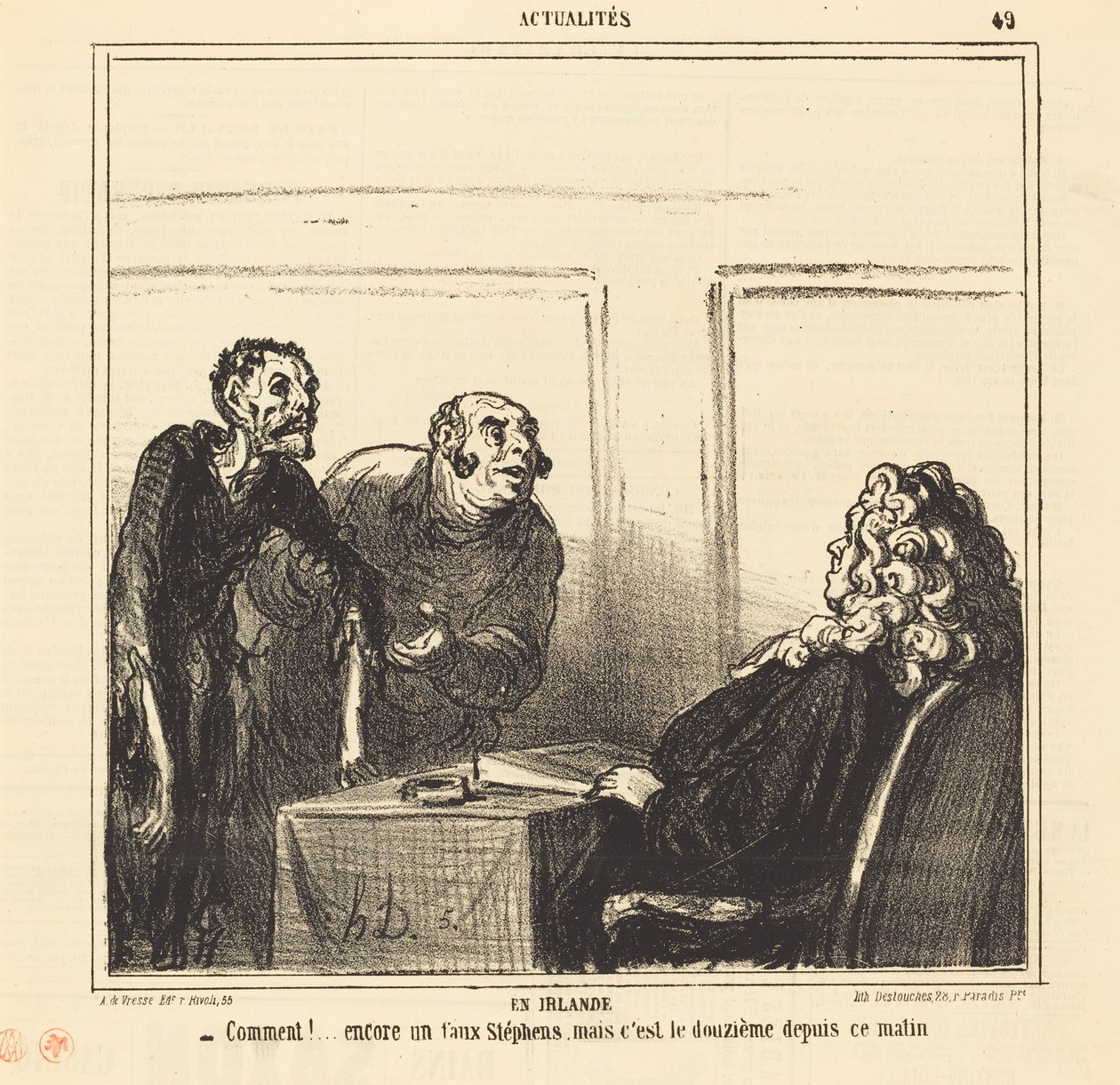 Na Irlanda de Honoré Daumier