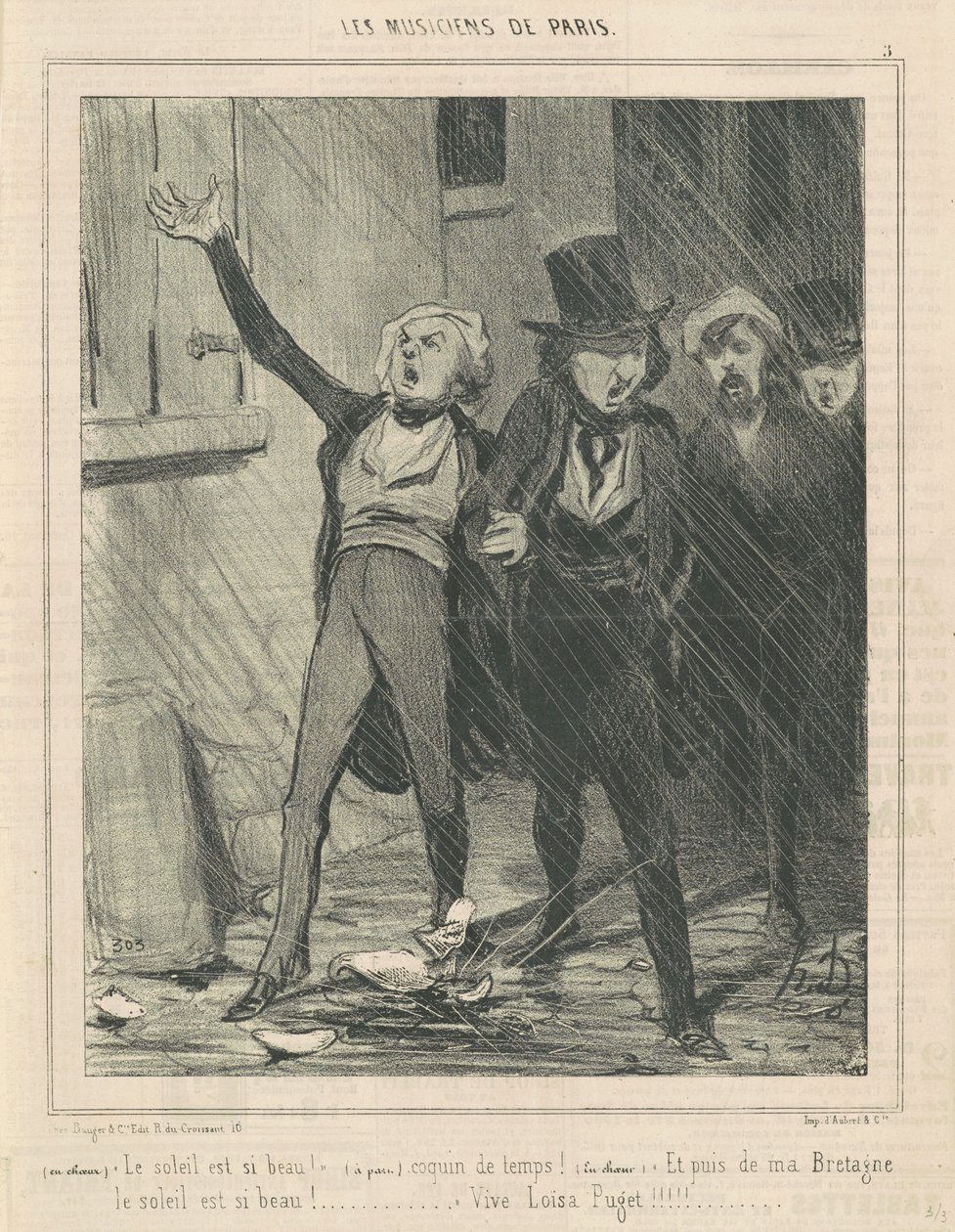 Em coro. O sol é tão lindo... de Honoré Daumier