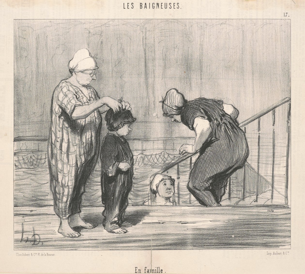 Com a família de Honoré Daumier
