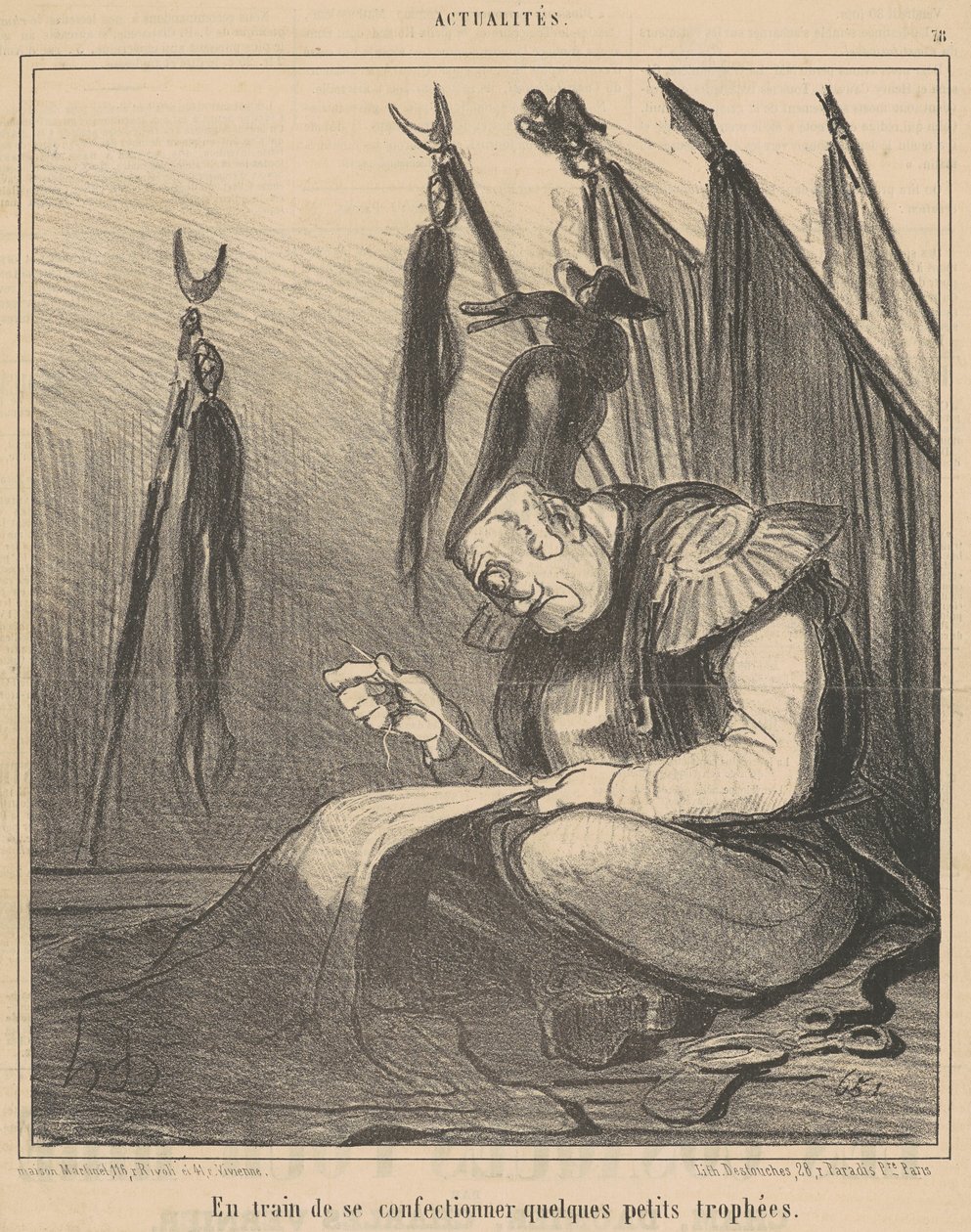 No processo de ... fazendo alguns de Honoré Daumier