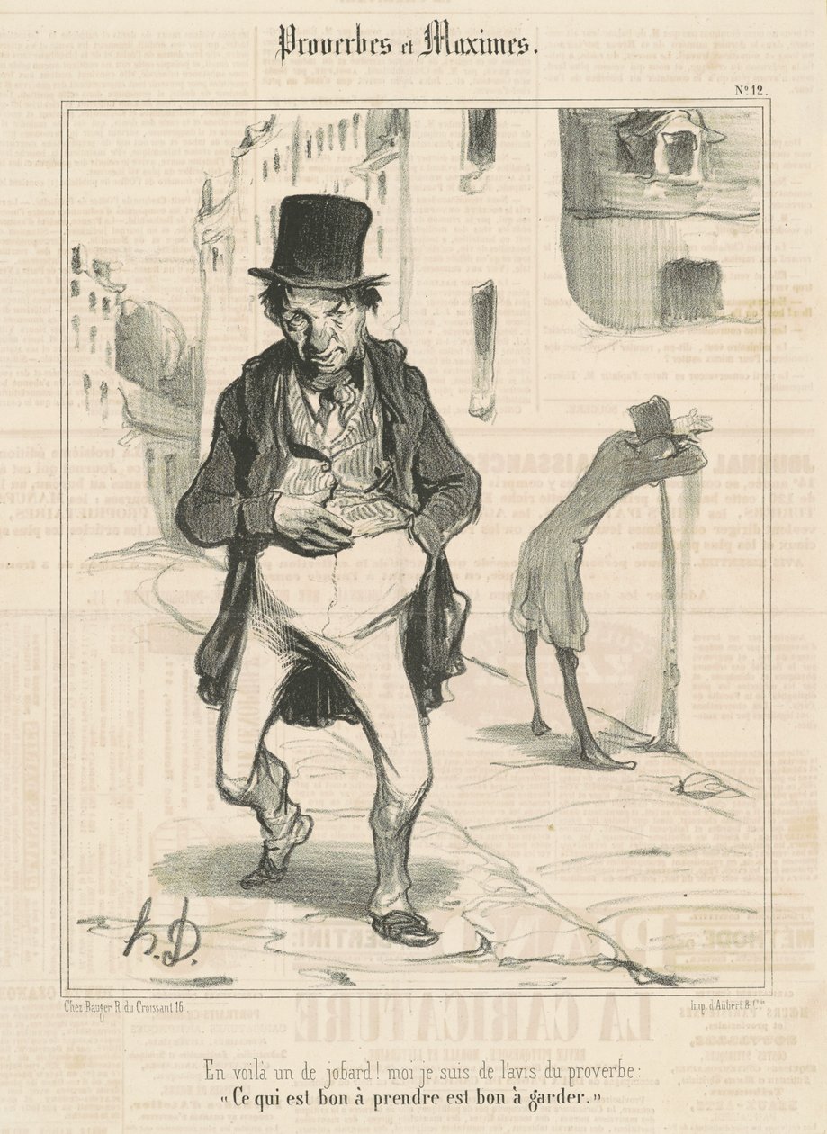 Aqui está um jobard! ... de Honoré Daumier