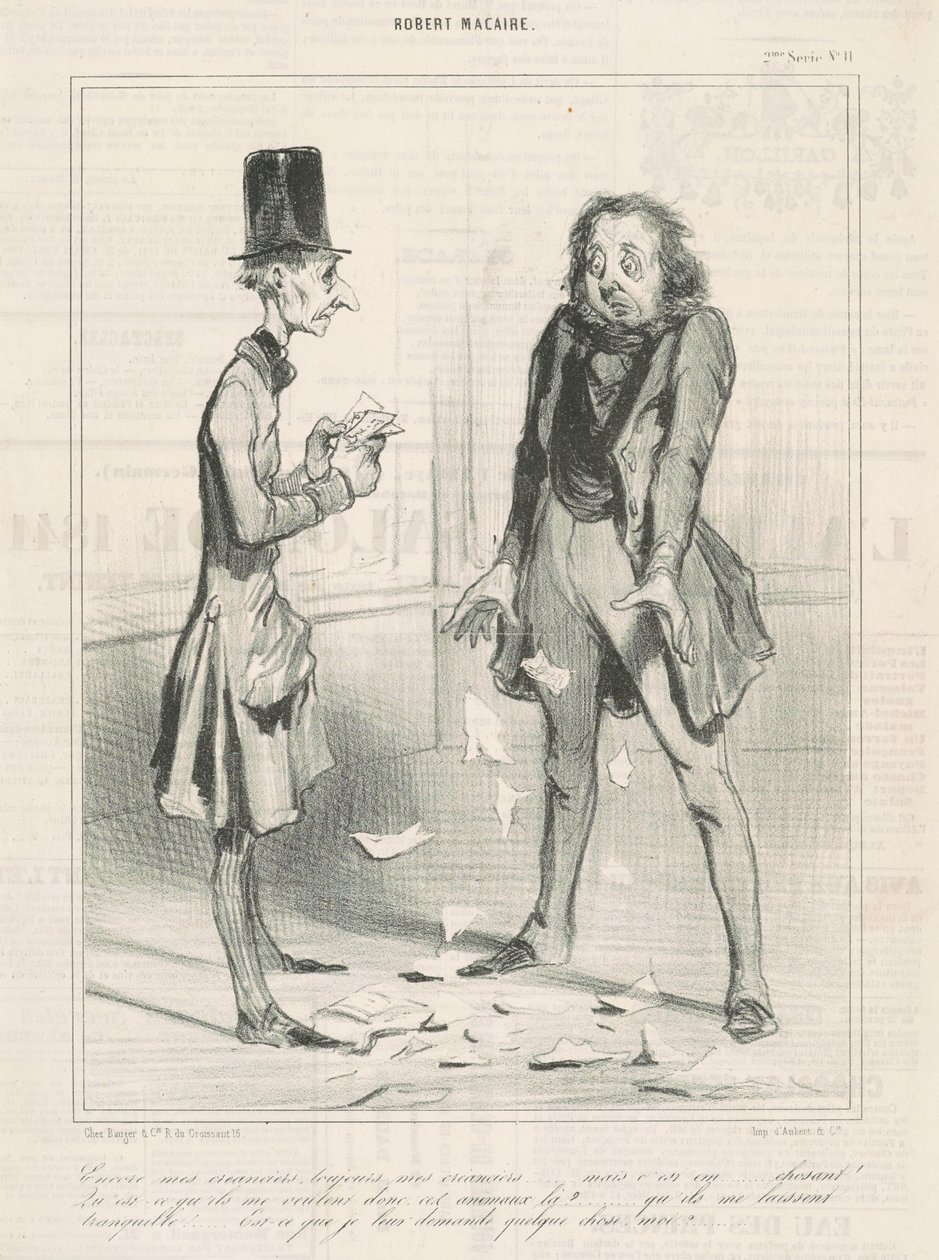 Ainda meus credores, sempre... de Honoré Daumier