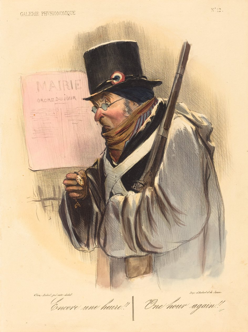 Encore une heure!! de Honoré Daumier
