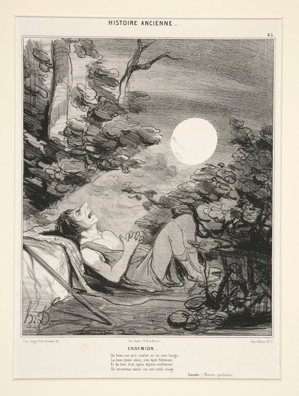 Endymion, placa 45 da Histoire Ancienne de Honoré Daumier