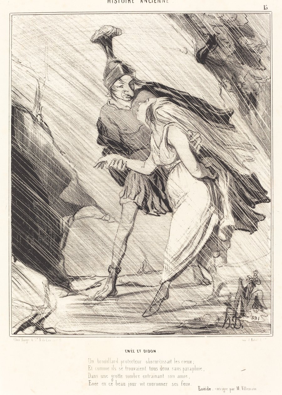 Enée et Didon de Honoré Daumier