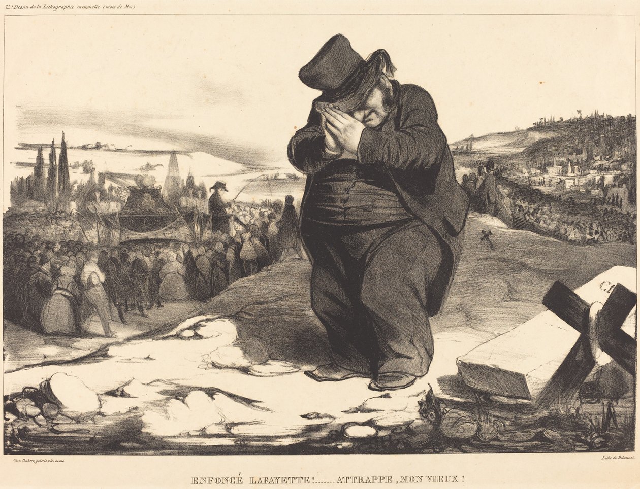 Maldito Lafayette!... Peguem meu velho! de Honoré Daumier
