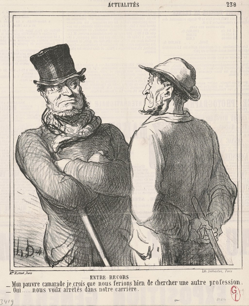 Entre memórias de Honoré Daumier