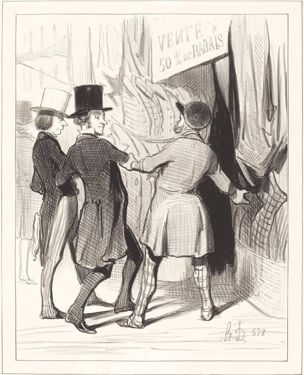 Entram senhores... aqui estão alguns magníficos... de Honoré Daumier