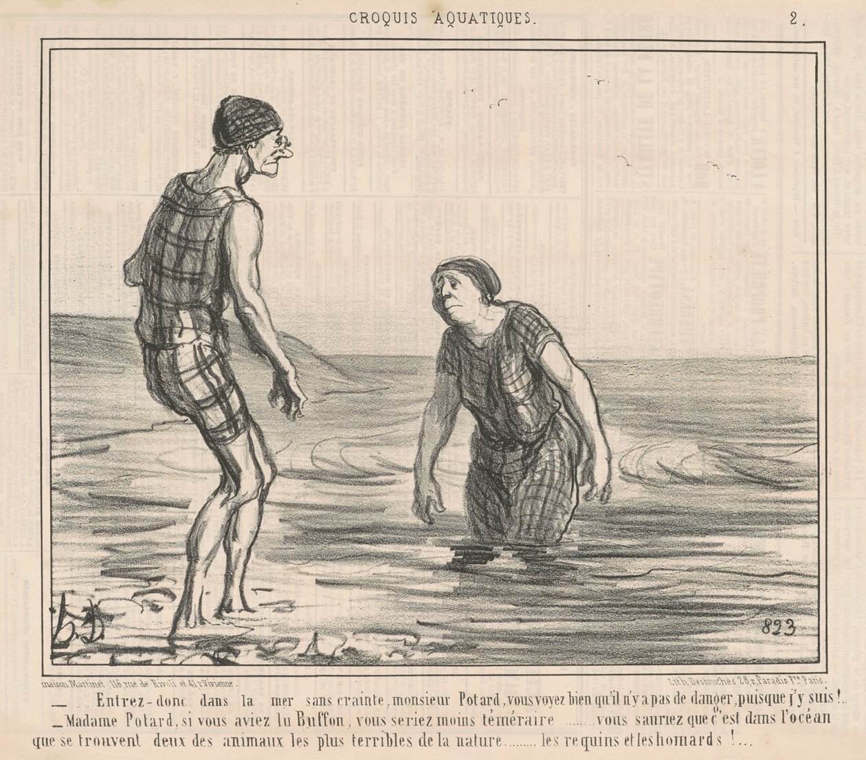 Entre no mar sem medo... de Honoré Daumier