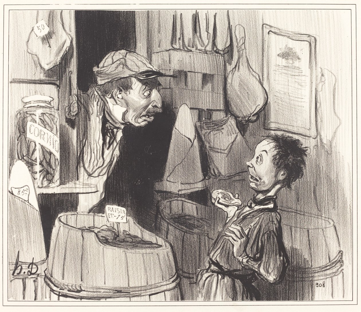 Merceeiro cidadão, guerreiro puro e impecável... de Honoré Daumier