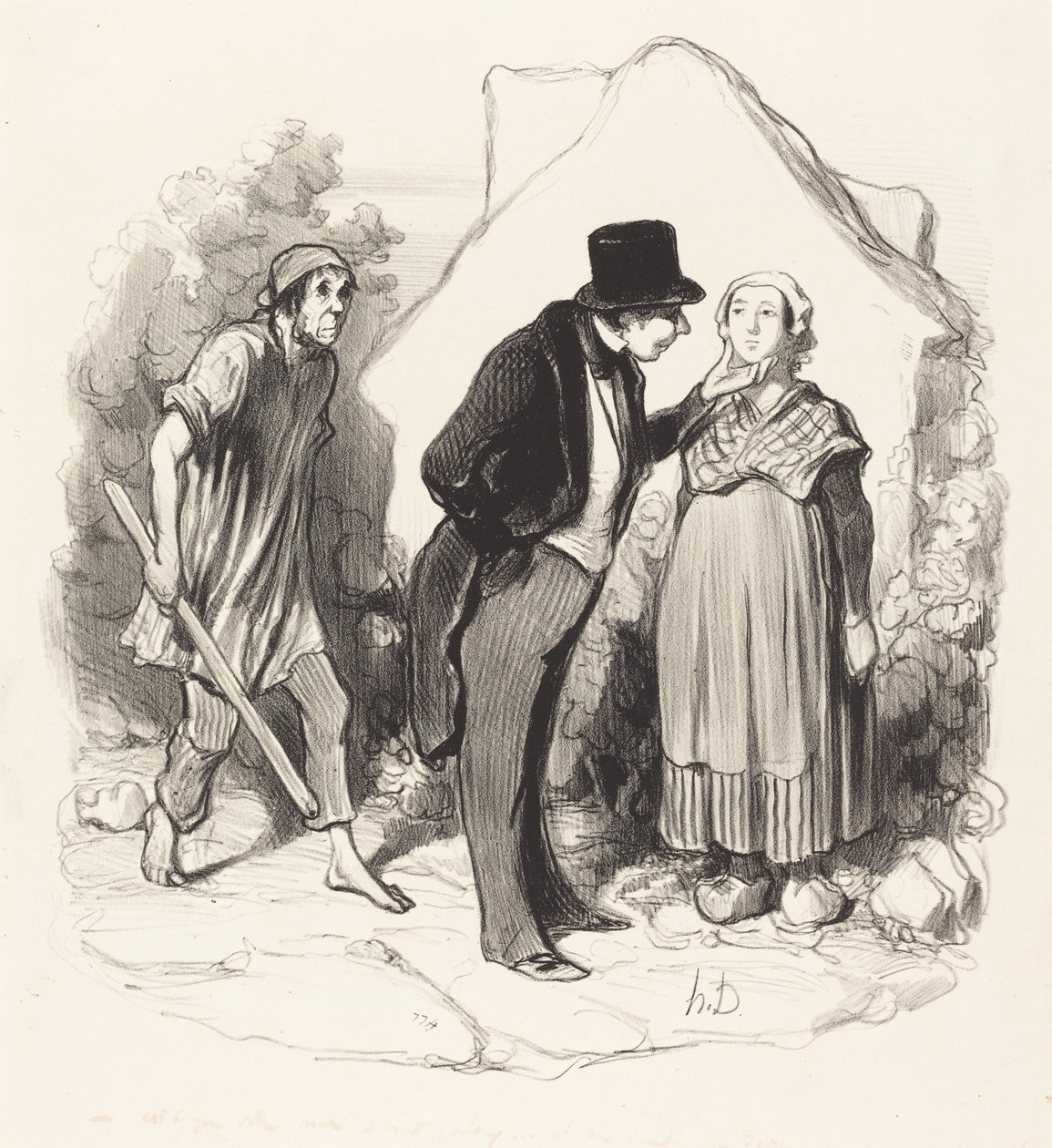 Est-ce que votre mari serait jaloux... de Honoré Daumier