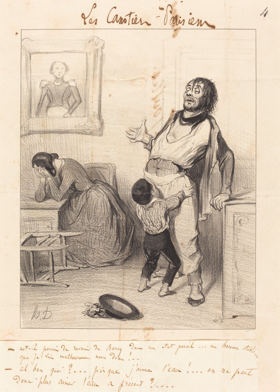 É permitido voltar... em tal estado... de Honoré Daumier