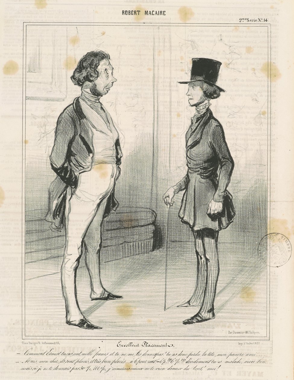 Excelente posicionamento de Honoré Daumier
