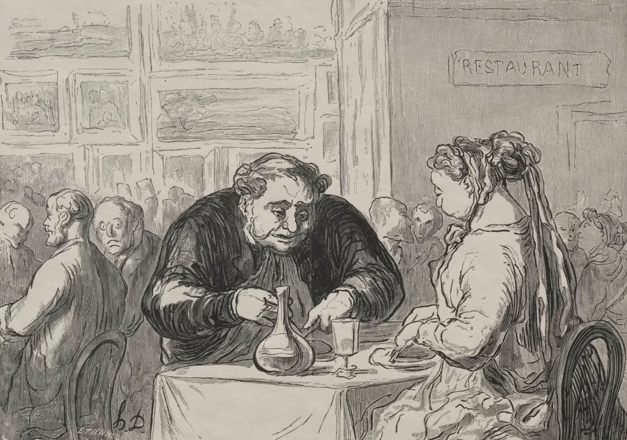 Exposição de artes plásticas: apaixonado por arte e buffet de chop. de Honoré Daumier