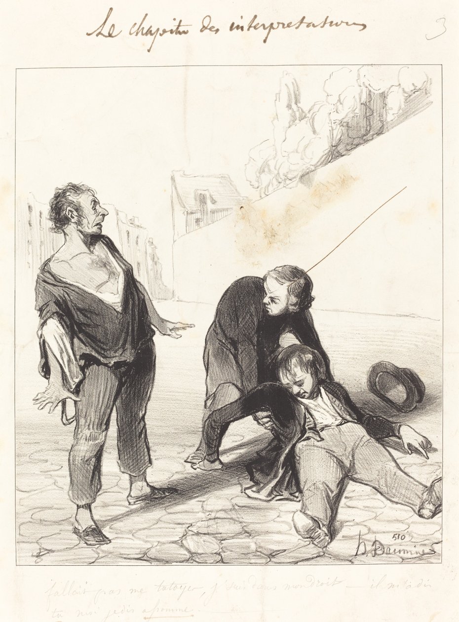 Você não deveria me chamar de familiar, eu estou em... de Honoré Daumier