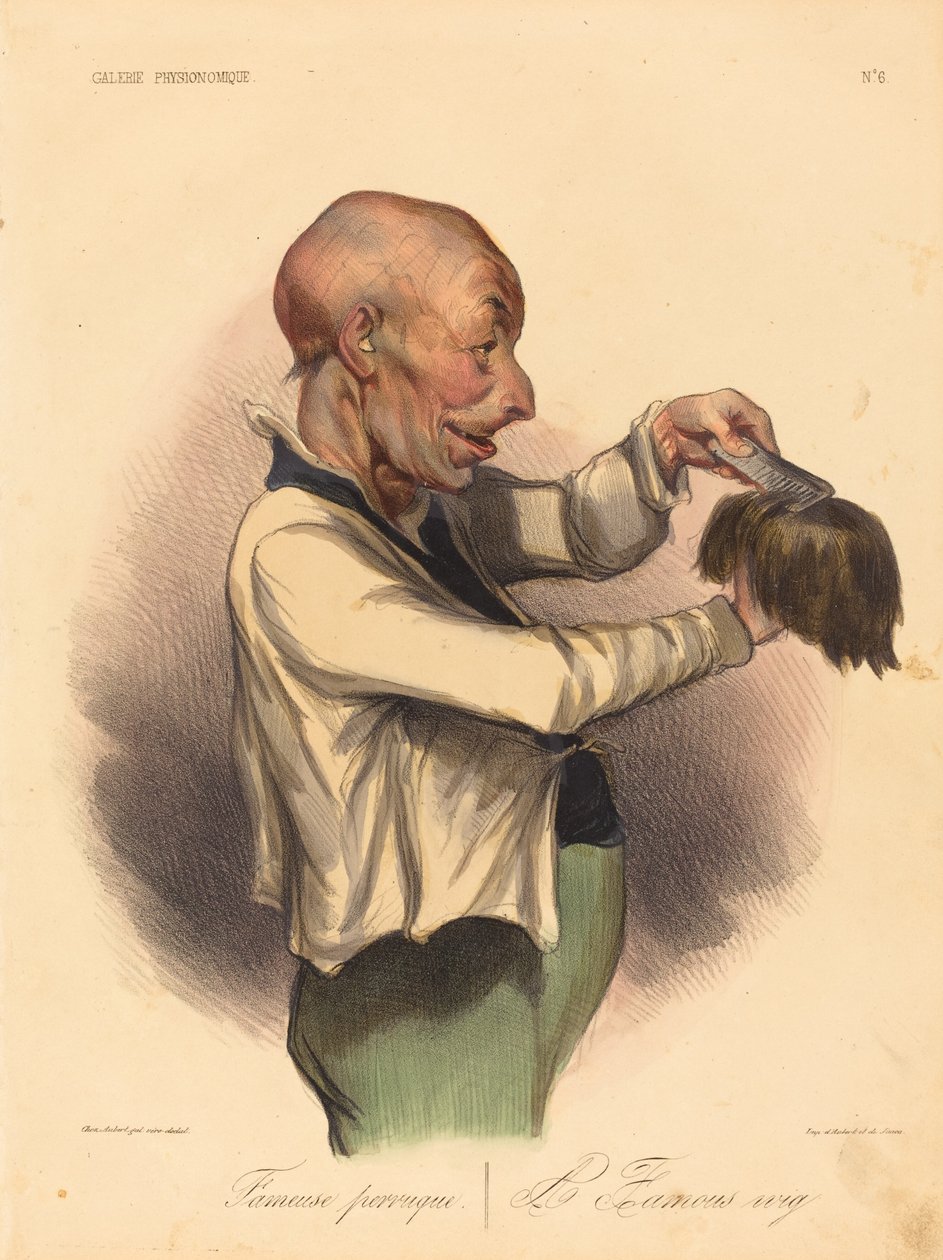 peruca famosa de Honoré Daumier