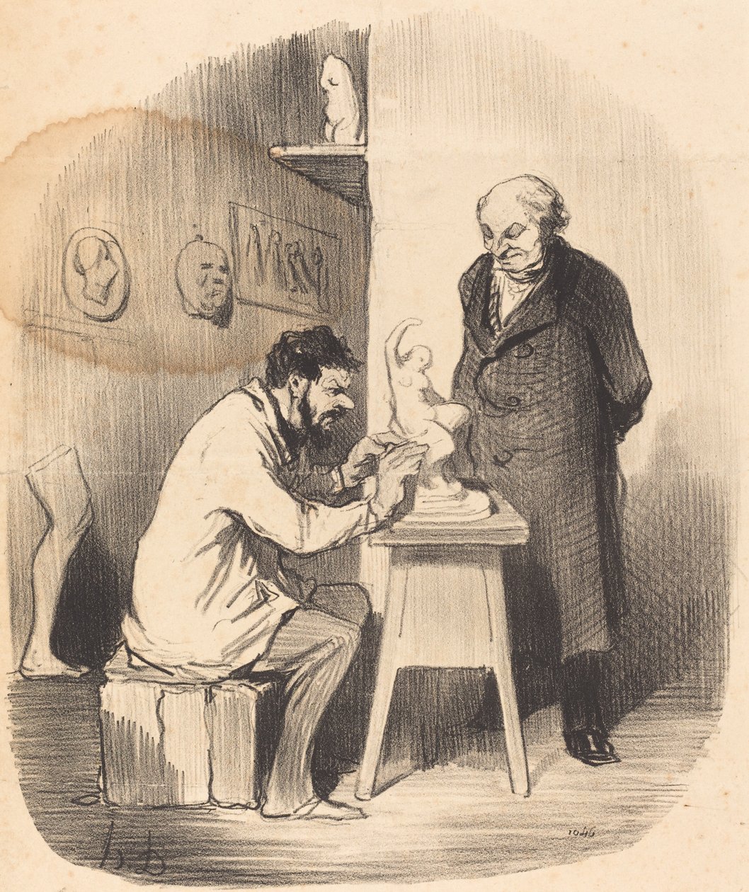 Eu vou ter que fazer você fazer isso um dia... de Honoré Daumier