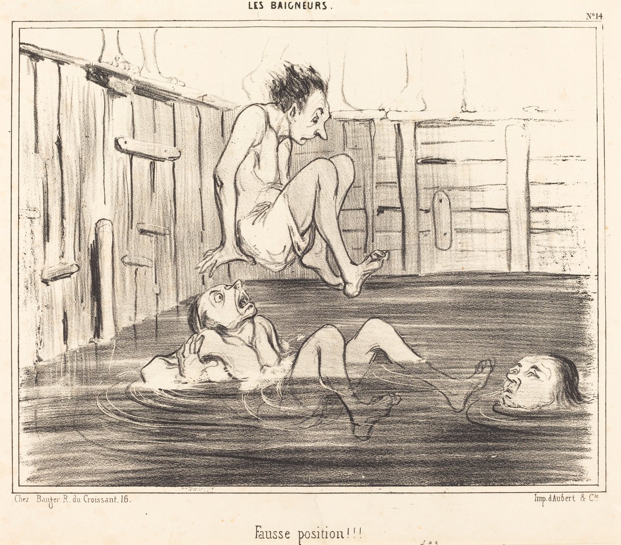 Posição errada!!! de Honoré Daumier