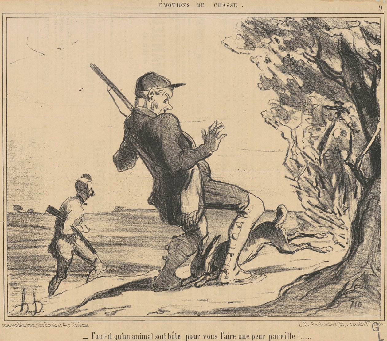 Um animal deve ser estúpido de Honoré Daumier