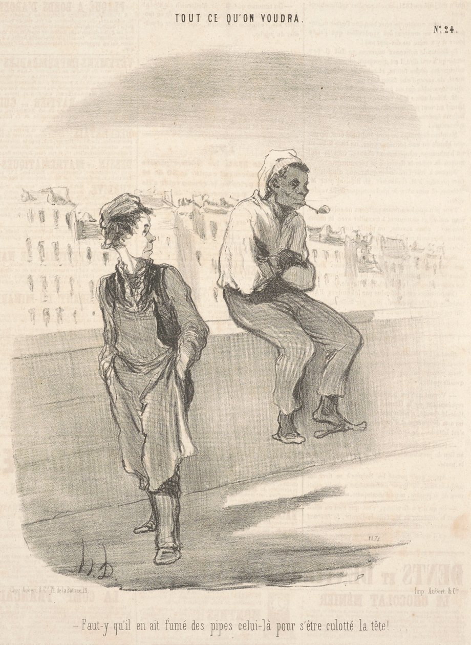 Ele deve ter fumado cachimbo aquele de Honoré Daumier