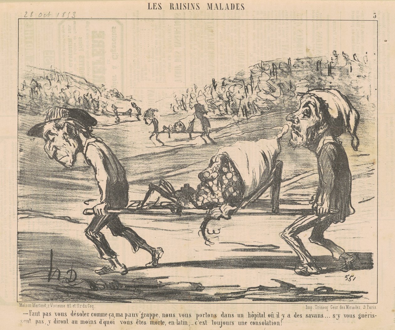 Não fique chateado assim... de Honoré Daumier