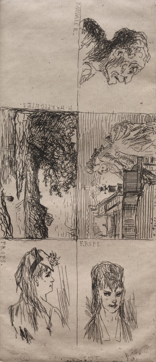 Cinco estudos. de Honoré Daumier