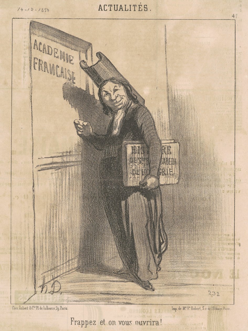Bata e abrimos para você! de Honoré Daumier