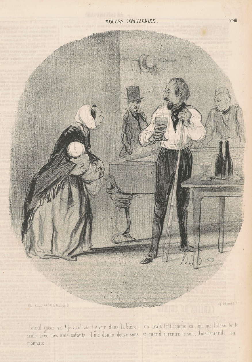 Grande Mendigo vai! Eu gostaria de ver você lá de Honoré Daumier