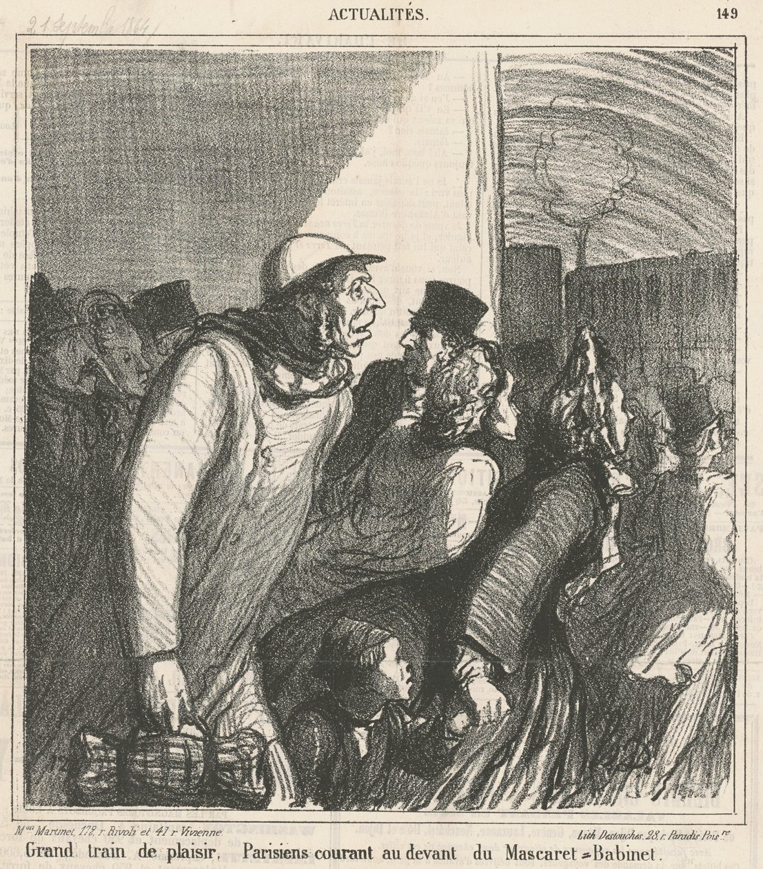 Grande trem divertido de Honoré Daumier